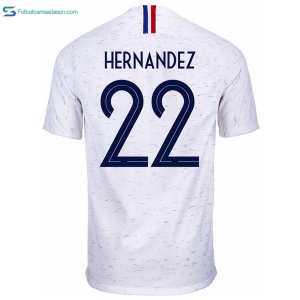 Camiseta Francia 2ª Hernandez 2018 Blanco